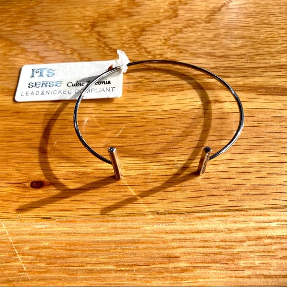 Cubic Zirconium Silver Color Bracelet - Picture 3 of 5